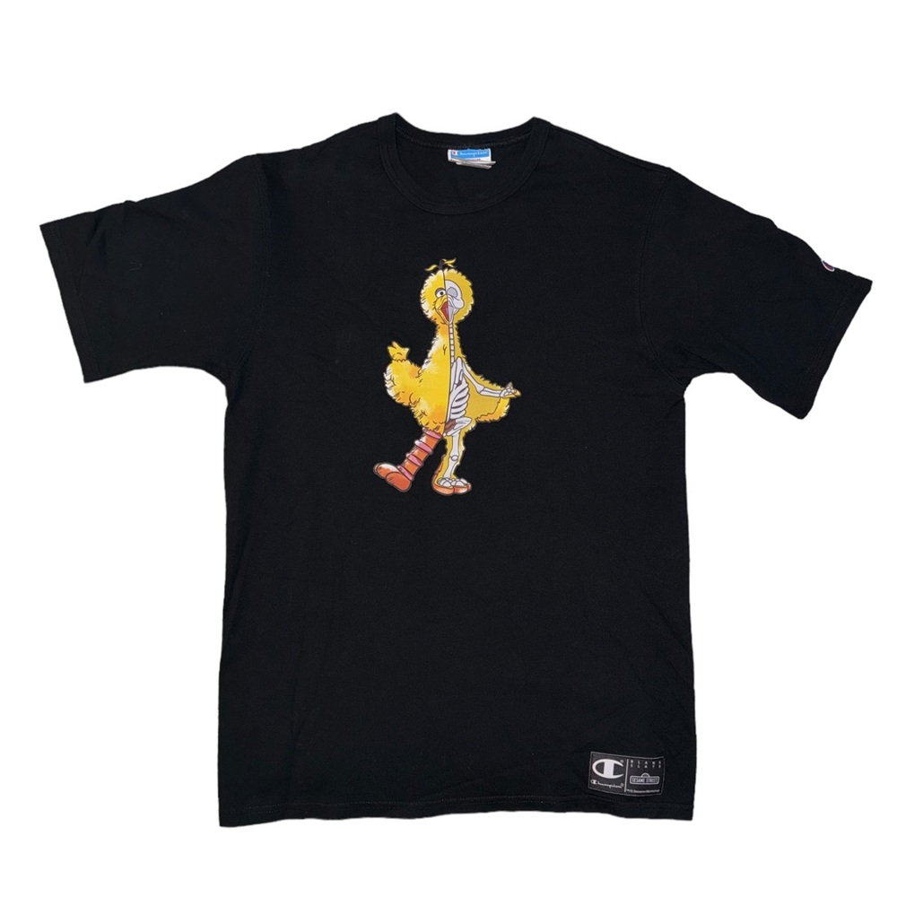 Champion x Sesame Street Big Bird Skeleton Black shirt - M